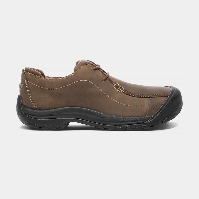 Keen Portsmouth II Mens Casual Shoes Brown/Black Stockists NZ (6913-GLBES)